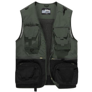 Chaleco Multibolsillos Cortavientos Casual de Otoño, Chaleco de Pesca Duradero para Exteriores, Chaleco sin Mangas Personalizado para Golf y Fotografía, Chaleco para Hombre - Product Image 3
