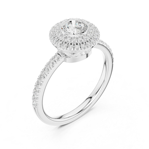 แหวนเพชรทรงกลมทองคำ 14K สำหรับสวมใส่ทุกวัน |   เพชรที่เพิ่งเพาะเลี้ยง - Product Image 4