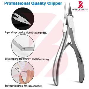 ที่ตัดเล็บมืออาชีพ ด้ามจับตามหลักสรีรศาสตร์ ใบมีดคมสแตนเลส สำหรับตัดหนังกำพร้า ขายดีที่สุด - Product Image 5