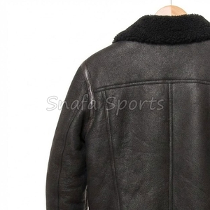 New 2026 Wholesale Men <b>Fur</b> <b>Lined</b> Leather <b>Jacket</b> Winter Motorcycle Style Fashion & Streetwear <b>Fur</b> Men Leather <b>Jacket</b> - Product Image 6