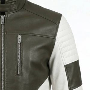 High Quality Fashion Genuine Leather <b>Thin</b> Front Custom Logo Color & Size Plus Size Casual <b>Men</b> Leather <b>Jacket</b> - Product Image 5