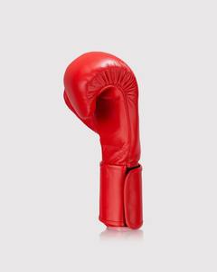 Gants de boxe personnalisés les plus vendus, 100% cuir de vachette de qualité supérieure, couleur rouge personnalisée, gants de boxe à velcro - Product Image 4