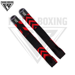 Bandes de boxe en coton durable, couleur contrastée rouge et noir, service OEM ODM, dernier style, accessoires d'entraînement de boxe. - Product Image 5