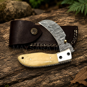OEM ODM Bestseller Factory Price Survival <b>Bone</b> <b>Handle</b> Hiking Folding Pocket <b>Knives</b> Foldable Camping Pocket <b>Knife</b> - Product Image 1