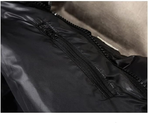 Chaqueta de plumón brillante para hombre, ligera, parka de invierno con capucha, abrigo acolchado con cremallera para esquiar y uso casual. - Product Image 3