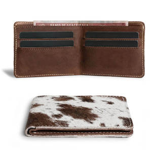Cartera Delgada Bifold de Cuero Genuino Crazy Horse con Múltiples Compartimentos y Bloqueo RFID para Bolsillo Frontal, 2024 - Product Image 3