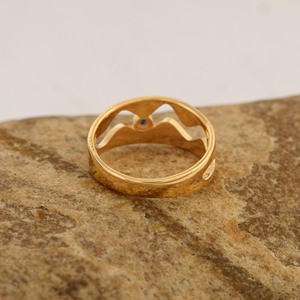 2026 New <b>925</b> Sterling <b>Silver</b> <b>Ring</b> 14K Gold Plated Blue Sapphire Gemstone Band Fine Jewelry At Low Price Direct From The Supplier - Product Image 4