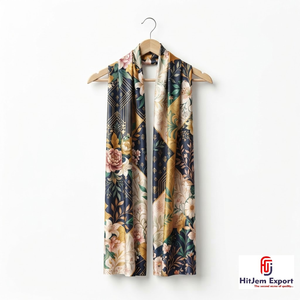 Premium Printed Long <b>Scarf</b> Soft Fabric Custom Head <b>Scarf</b> White Label OEM ODM Low MOQ Textile Manufacturer Export Supplier - Product Image 5