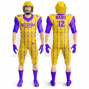 Meilleur prix pour uniforme de football américain par sublimation, vêtements de sport personnalisés, fabricant de kits de maillots, service OEM, kit de football américain - Product Image 6