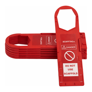 ที่ใส่ป้าย Brady SCAFFTAG สำหรับการติดป้ายความปลอดภัยบนนั่งร้านภายในและภายนอกอาคาร - Product Image 1