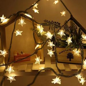 2 pezzi di luci a LED a forma di stella, alimentate a energia solare, da 39,3 piedi, 100 LED - Product Image 2