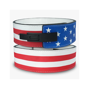 Genuine Black Cowhide Leather Weightlifting <b>Belt</b> Powerlifting <b>Belt</b> Double Prong Style Custom Logo Non-Slip Back Support Unisex - Product Image 4