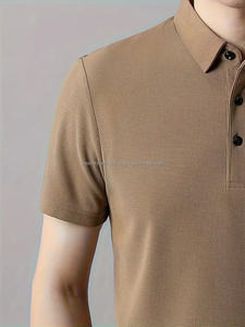 T-shirt de polo de golf de haute qualité pour hommes sur mesure avec logo polos en coton blanc à col en V à séchage rapide, polos pour hommes - Product Image 3