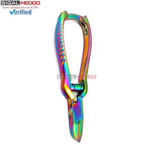 Coupe-ongles en titane multi-usages pour ongles incarnés épais, à mâchoires concaves, avec ressort en barillet, lames ultra-affûtées, robuste - Product Image 5