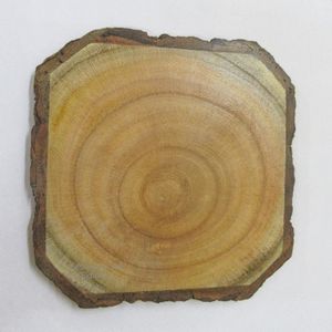 Posavasos de madera roja colorida Maxery minimalista clásico redondo de madera para taza de té posavasos de madera posavasos de estilo europeo - Product Image 5