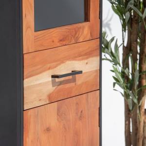 Armoire industrielle 2 portes Vandana Merino Aureo – Design moderne en métal et bois pour rangement - Product Image 5