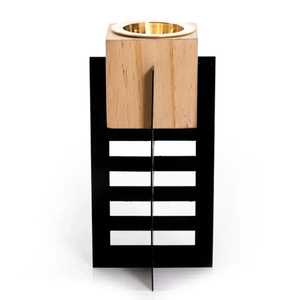 Luxury Wooden <b>Bakhoor</b> <b>Burner</b> With Modern Metal Stand Arabic Oud Holder Home Fragrance Censor Ramadan Eid Gift Decor Wooden Craft - Product Image 3