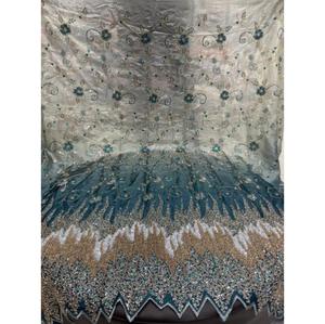 Tissu en soie Zari fait main, idéal pour la confection de robes pour les occasions de mariage, pour un look élégant pour les femmes. Achetez en gros auprès d'un fournisseur direct. - Product Image 1