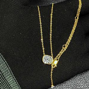 Pendentif en diamant de culture, collier solitaire en or 18 carats, fabrication de bijoux sur mesure OEM, pendentif à chaîne, cadeau parfait pour elle - Product Image 4