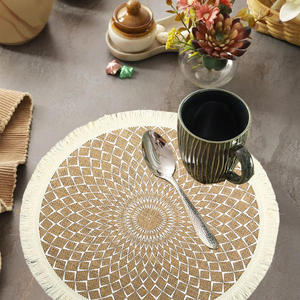 แผ่นปูโต๊ะปอกระเจาแบบยั่งยืนแผ่นรองจานแบบย่อยสลายได้ทำจากเส้นใยธรรมชาติสำหรับบ้านที่เป็นมิตรต่อสิ่งแวดล้อม - Product Image 3