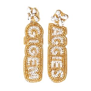 Pendientes de cuentas de semillas de América hechos a mano, joyería patriótica roja, blanca y azul para el Día DE LA Independencia, El Día DE LOS Caídos y el uso diario - Product Image 4