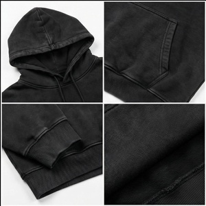 Sudadera con Capucha Extra Grande North Approach para Hombre, Negra, con Estampado de Felpa, Bolsillo Delantero, Corte Regular, Estilo Otoñal - Product Image 4
