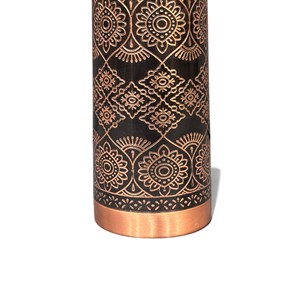 Bouteille en cuivre gravée traditionnelle, exportée par Indian exports international. (Cuivre pur certifié) - Product Image 4