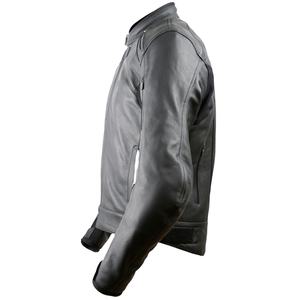 Chaqueta personalizada de piel auténtica, chaqueta de bombardero de piel de cordero auténtica, chaqueta de motorista de café Racer, elegante chaqueta de cuero liso 2026 - Product Image 5