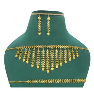 Parure de bijoux tendance en laiton plaqué or avec boucles d'oreilles, collection parfaite pour le Ramadan, bijoux traditionnels pour femmes - Product Image 3