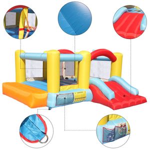 Gran Castillo Inflable para Exteriores con Aro de Baloncesto y Tobogán, Equipo de Diversión Inflable para Casa de Brinco - Product Image 4