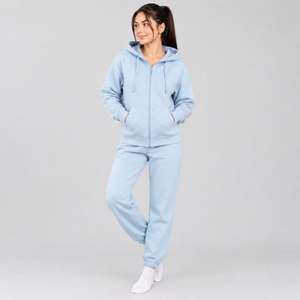 <b>Women</b> <b>Thermal</b> Tracksuit Supplier Insulating Matching Jacket and Pants for Cold Season Sportswear Manufacturing Orders - Product Image 2