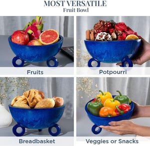 Bol à fruits décoratif, bol décoratif haut de gamme, pièce décorative en résine, bol moderne de luxe, accessoire de décoration intérieure sophistiqué - Product Image 4
