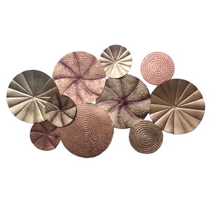 PLACA REDONDA DECORATIVA METAL WALLART USO COMO SALA CAMA HABITACIÓN DE INVITADOS - Product Image 3