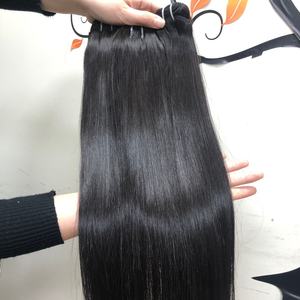 Tissage Double Machine cuticules naturelles droites alignées, EXTENSION de cheveux humains Remy vierges de haute qualité, prix de gros - Product Image 2