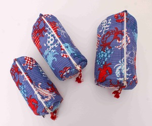 Boîte à bijoux pliable vintage bohème en coton matelassé, imprimée à la main, écologique, pour femmes - Product Image 6