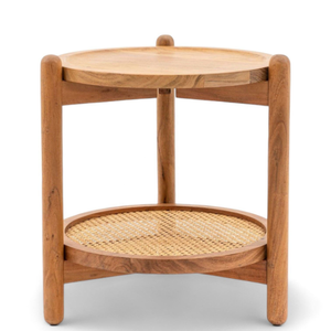 Luxury Design Coffee <b>Table</b> <b>Rattan</b> Shelf with Teak Wooden Frame Material and <b>Rattan</b> Shelf for Home Furniture Decoration - Product Image 2