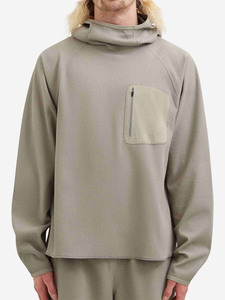 Sudadera con Capucha de Punto Waffle para Hombre, Estilo Balaclava, Color Sólido, con Bolsillo en el Pecho, Transpirable, Informal - Product Image 3