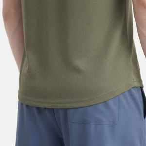 Wholesale Dry Fit Men's T Shirt Breathable Quick Dry <b>Polyester</b> Spandex Round Neck Athletic Exercise Training Fitness Wear <b>Tshirt</b> - Product Image 3