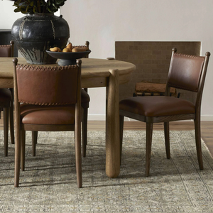 Silla de Comedor Moderna de Madera Maciza, Diseño Minimalista con Asiento y Respaldo Tapizados, para Hogar, Restaurante, Cafetería - Product Image 6