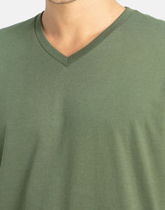T-shirt basique en coton pour homme, coupe classique, léger, manches courtes, uni, décontracté, pour la mode streetwear, OEM ODM personnalisé - Product Image 4