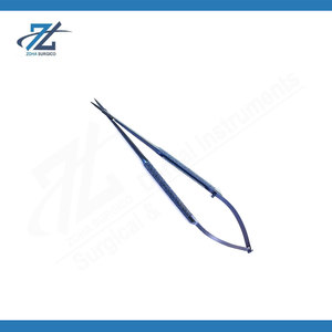 Ciseaux microscopiques de type Mueller 12 cm, ciseaux de dissection chirurgicale de précision, acier inoxydable, instrument réutilisable, fabricant Pakistan - Product Image 5