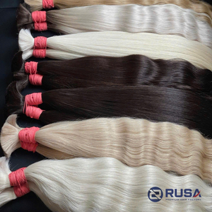 Extensiones de Cabello Humano Virgen Vietnamita Rusa a Granel, Doble Trama a Máquina, Súper Doble Trama, 100g, Puntas Completas, Todos los Colores - Product Image 3