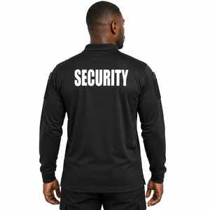 Camiseta Polo de Poliéster de Color Sólido Personalizada, Uniforme de Trabajo de Manga Larga para Guardias de Seguridad, Transpirable, Unisex - Product Image 2