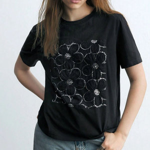 Camisetas de Mujer Estilo Casual, Camisetas de Algodón Suave para Mujer, Camisetas Cómodas para Uso Diario, Camisetas de Mujer de Alta Calidad y Moda - Product Image 2