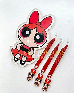 แหนบต่อขนตาแบบมืออาชีพ ปลายเรียบ 10 มม. ปลายสีเงิน พร้อมพวงกุญแจโลโก้สั่งทำ อุปกรณ์เสริมความงาม - Product Image 2