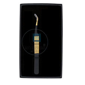 Pinces à extensions de cils de haute qualité en gros, pinces à extensions de cils plaquées or les plus vendues - Product Image 2