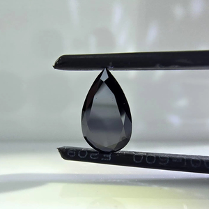 Diamant de laboratoire noir brillant en forme de poire de 1,02 carat, fantaisie noir, certifié IGI, pierre précieuse créée en laboratoire - Product Image 3