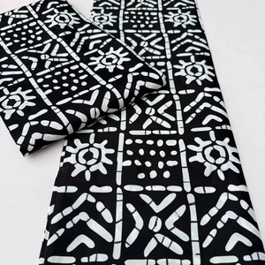 Tela Africana de Algodón 100% con Estampado de Cera y Ankara de Sierra Leona, Patrones Vibrantes para Ropa y Manualidades - Product Image 1