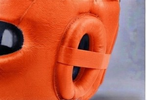 Protège-tête de boxe K4 en cuir PU orange, PVC, PC, protection pour l'entraînement au Taekwondo, Muay Thai et Kickboxing - Product Image 5