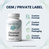 Capsules de Picolinate de Chrome Certifiées GMP - Complément Alimentaire à Base de Plantes, Stimulant Métabolique, Végétalien pour Adultes, Fournisseur en Gros